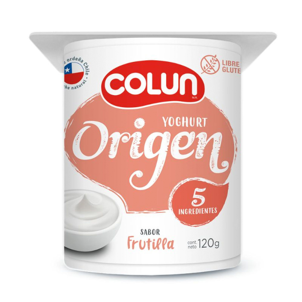 Yogurt Colun Origen Frutilla 120G