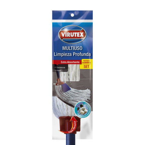 Mopa Redonda Algodón Ext Gde - Clásica