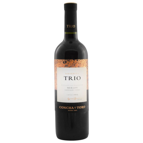 Vino Trio Reserva Merlot 750 cc