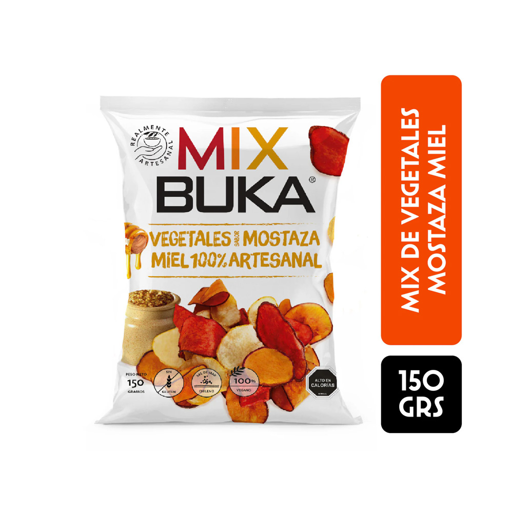 Mix Buka Vegetales Mostaza Miel 150 Gr