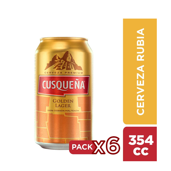 Cerveza Cusqueña Lager Lata 6 X 350Cc