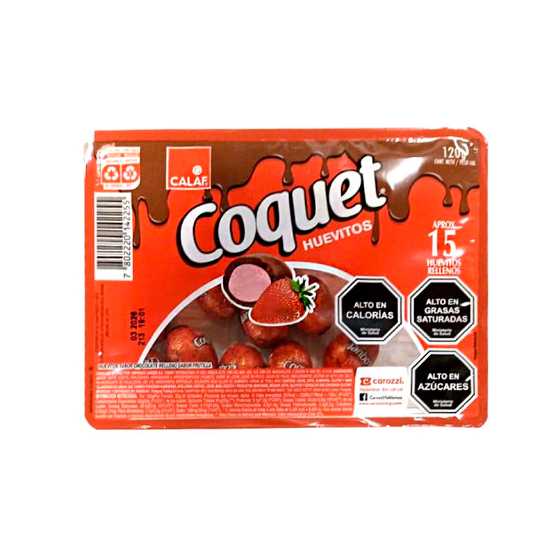 Huevitos Coquet Bandeja 120 Grs 