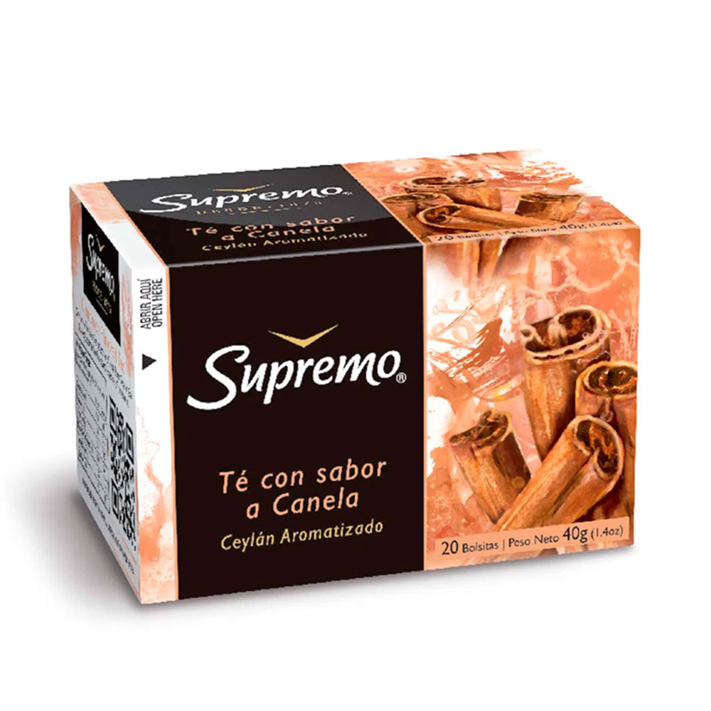 Té Supremo Gourmet Canela 20 Bolsas