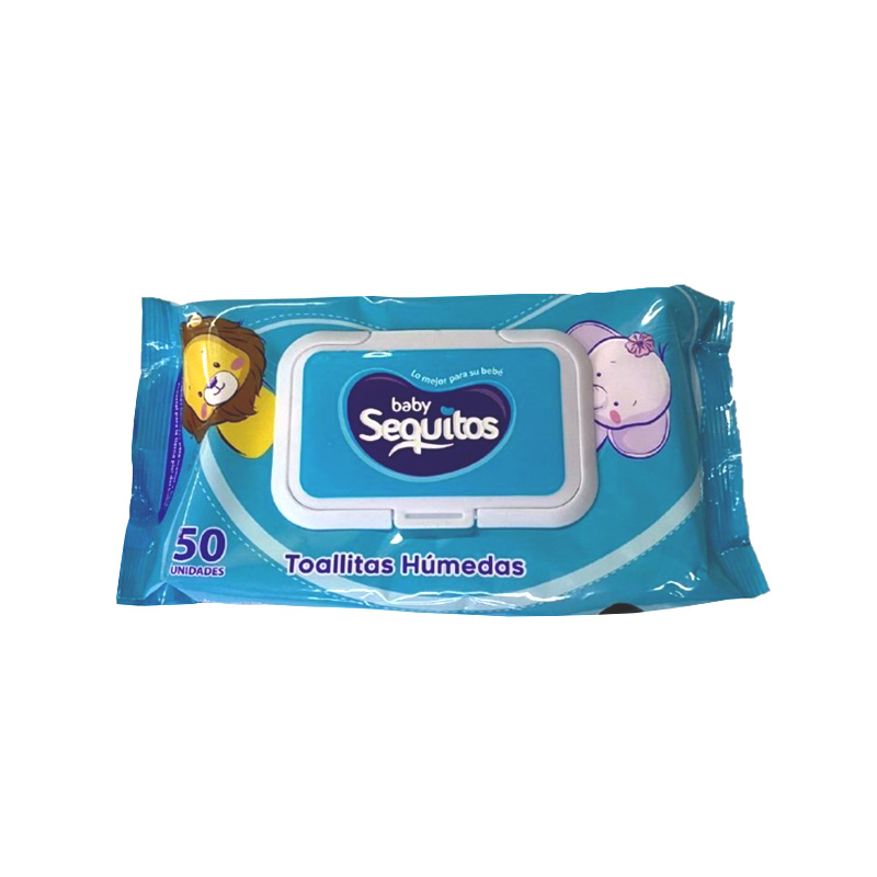 Toallitas Húmedas Sequitos Con Tapa 50 Unidades