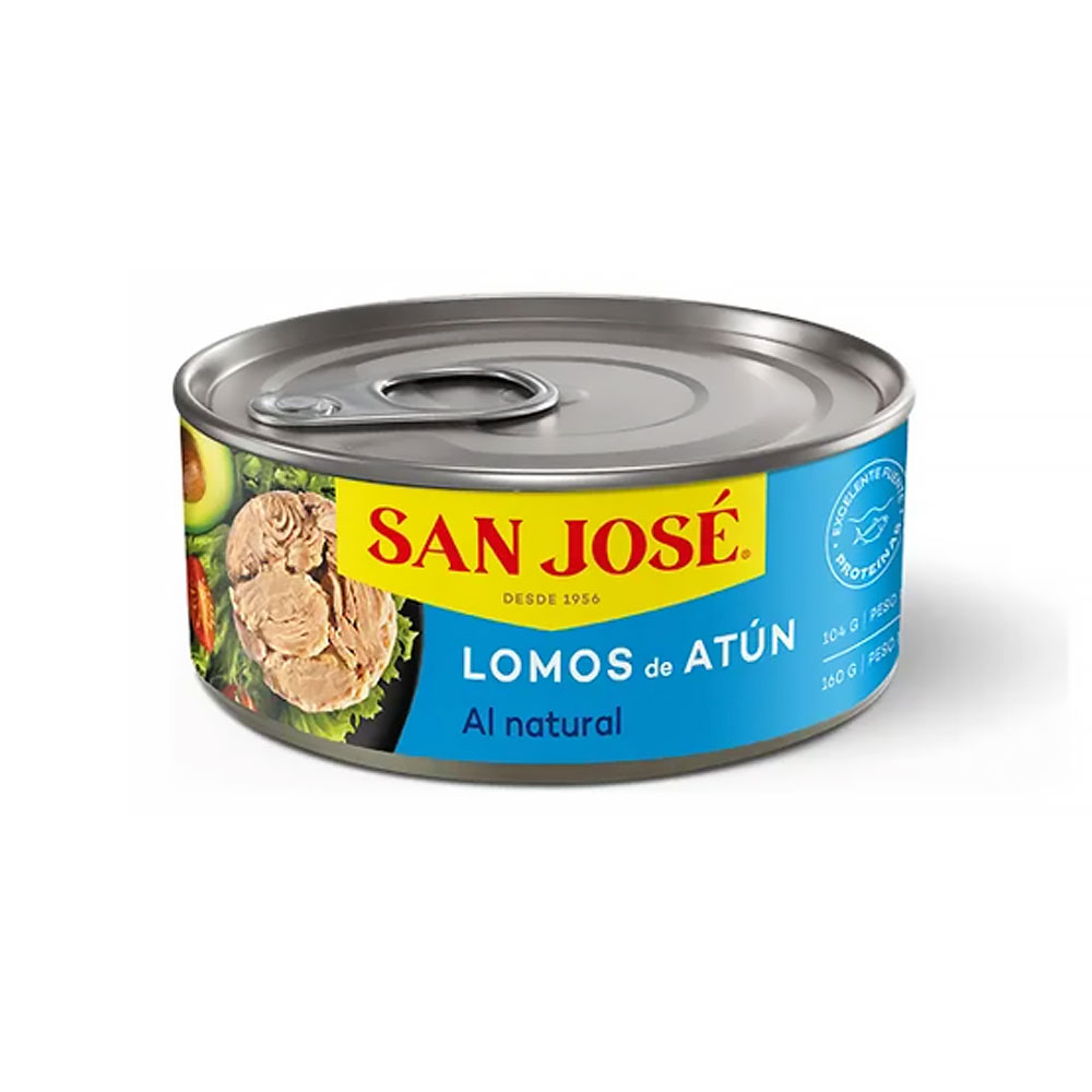 Atún San José Lomo Agua 160 Gr (104Gr Drenado)
