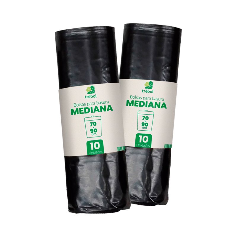 Bolsa De Basura El Trébol 10 unid 70X90 cm