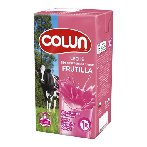 Leche Colun Frutilla 1 Litro