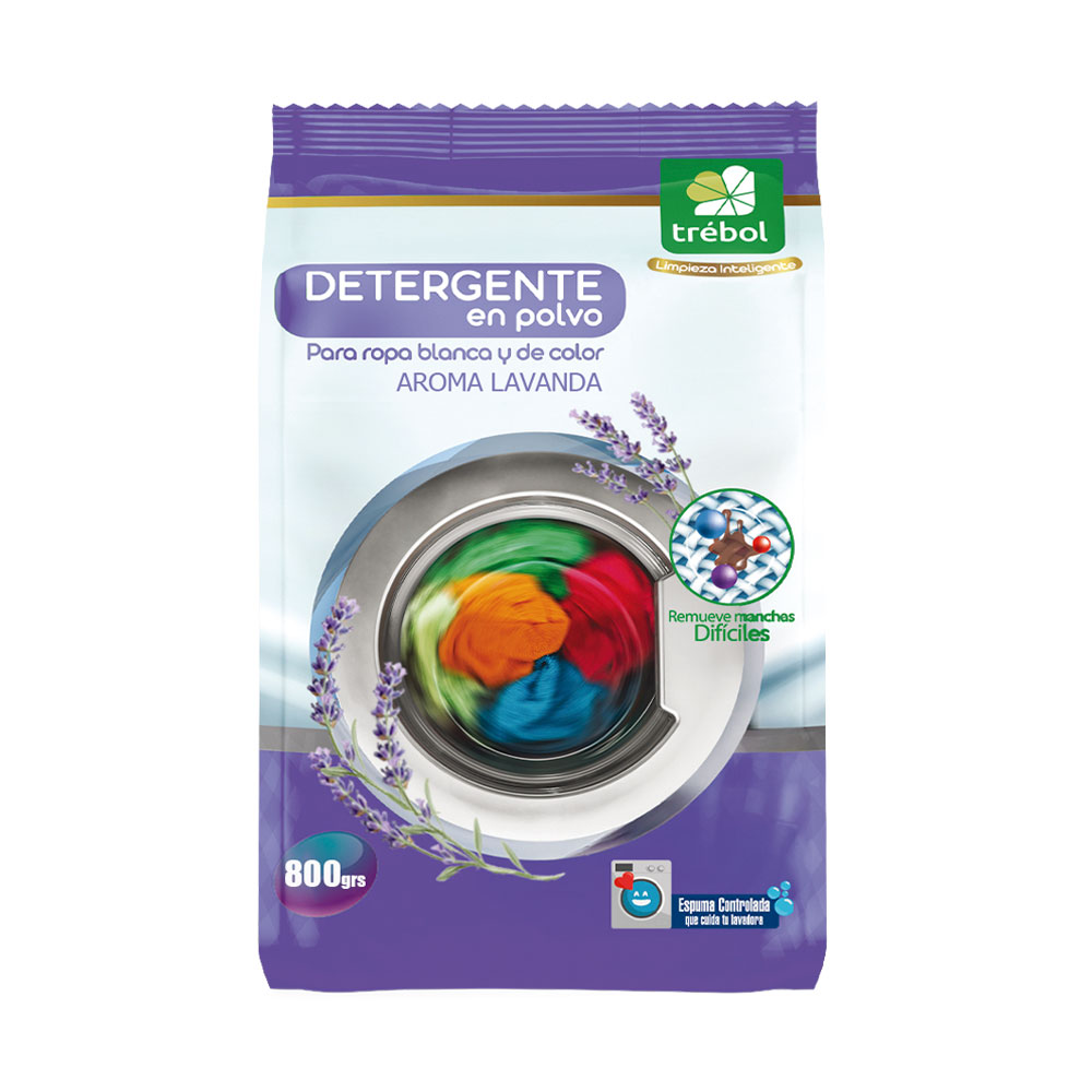 Detergente Trébol Lavanda 800 Gr