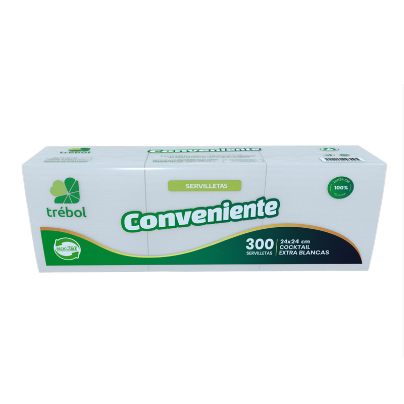 Servilleta Trébol Cocktail 300 Unidades
