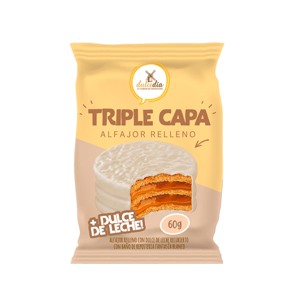 Alfajor Dulcedia Blanco 60 grs