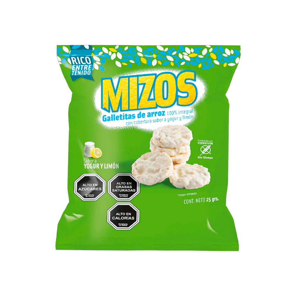 Galleta Arroz Mizos Yog Limón 25Gr