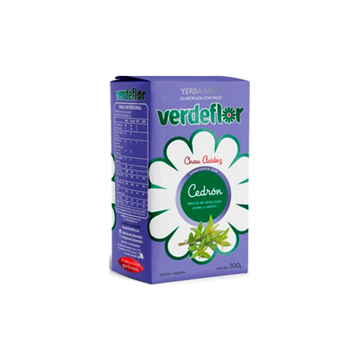 Yerba Mate Verde Flor Cedron 500 gr