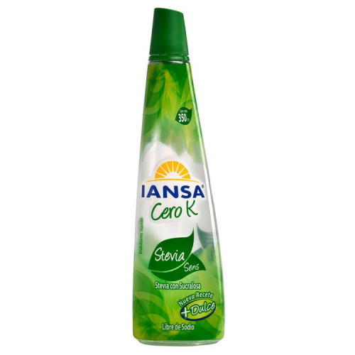 Endulzante líquido Iansa Cero K Stevia Sucralosa 350 ml