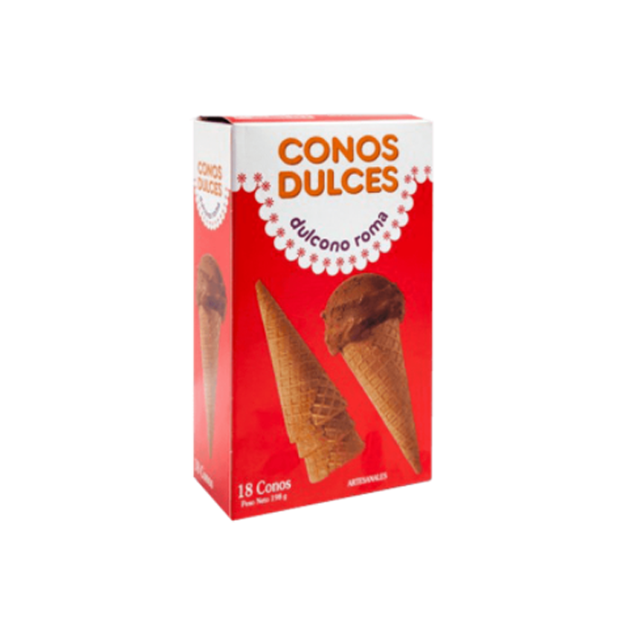 Cono Barquillo Artesanal Dulcono 18 un.