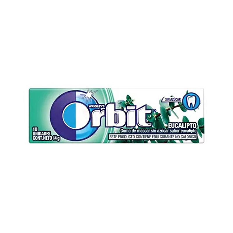 Chicle Orbit Eucalipto 14 Grs