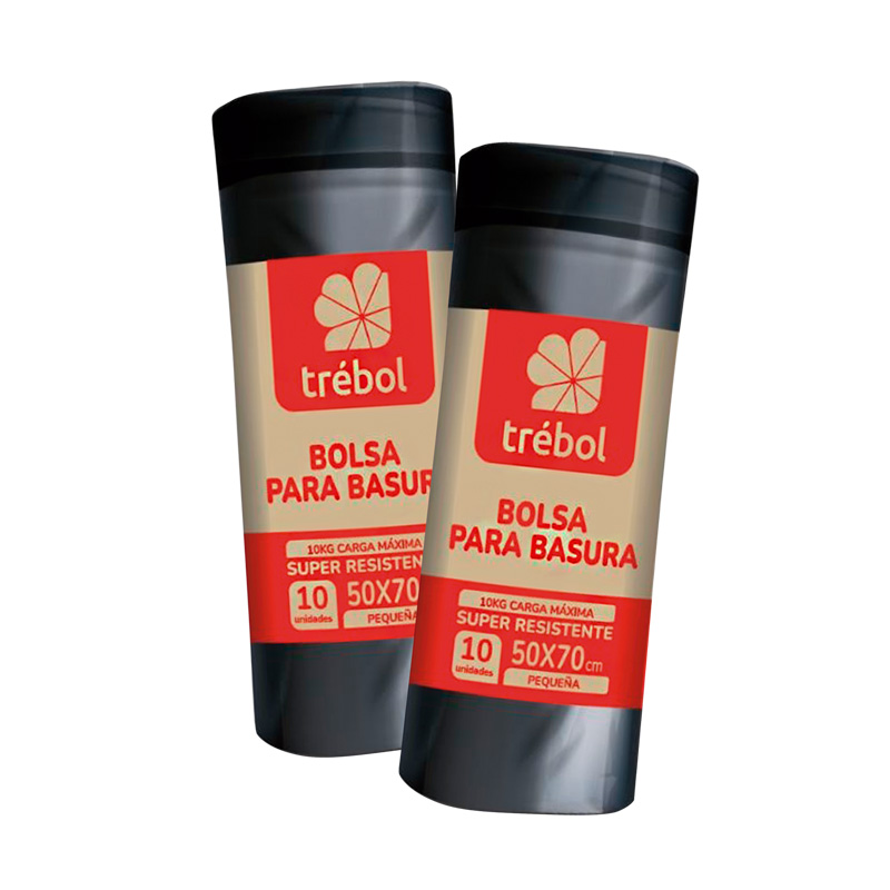 Bolsa De Basura Trébol 50 x 70 cm 10 Unidades