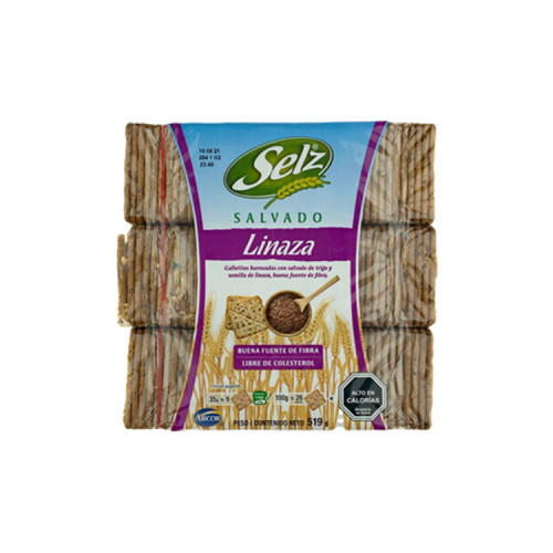 Galleta Selz Salvado Linaza 519 Grs