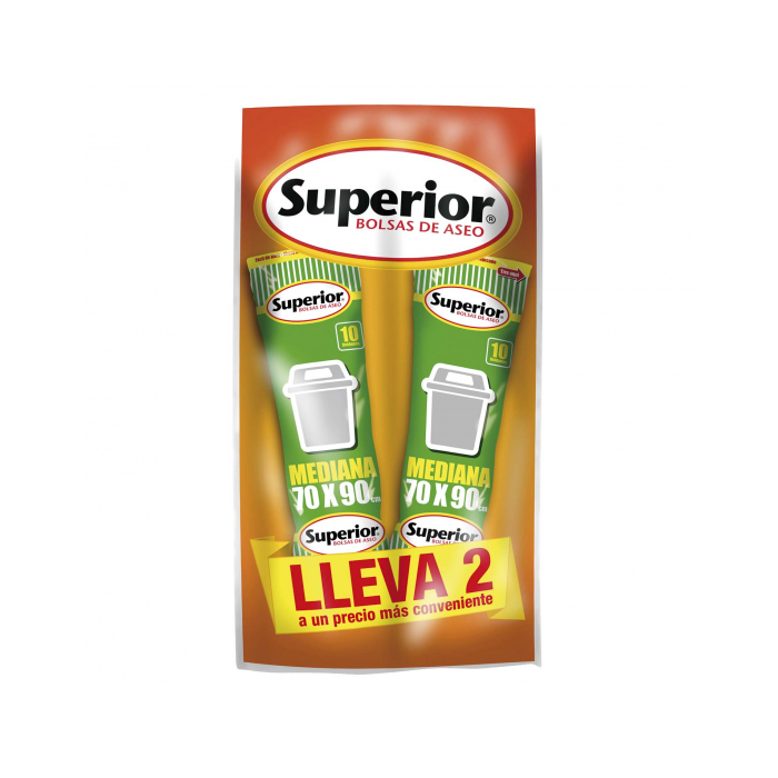 Pack Bolsa Aseo Superior 70X90 (2Pqtes 10Und)