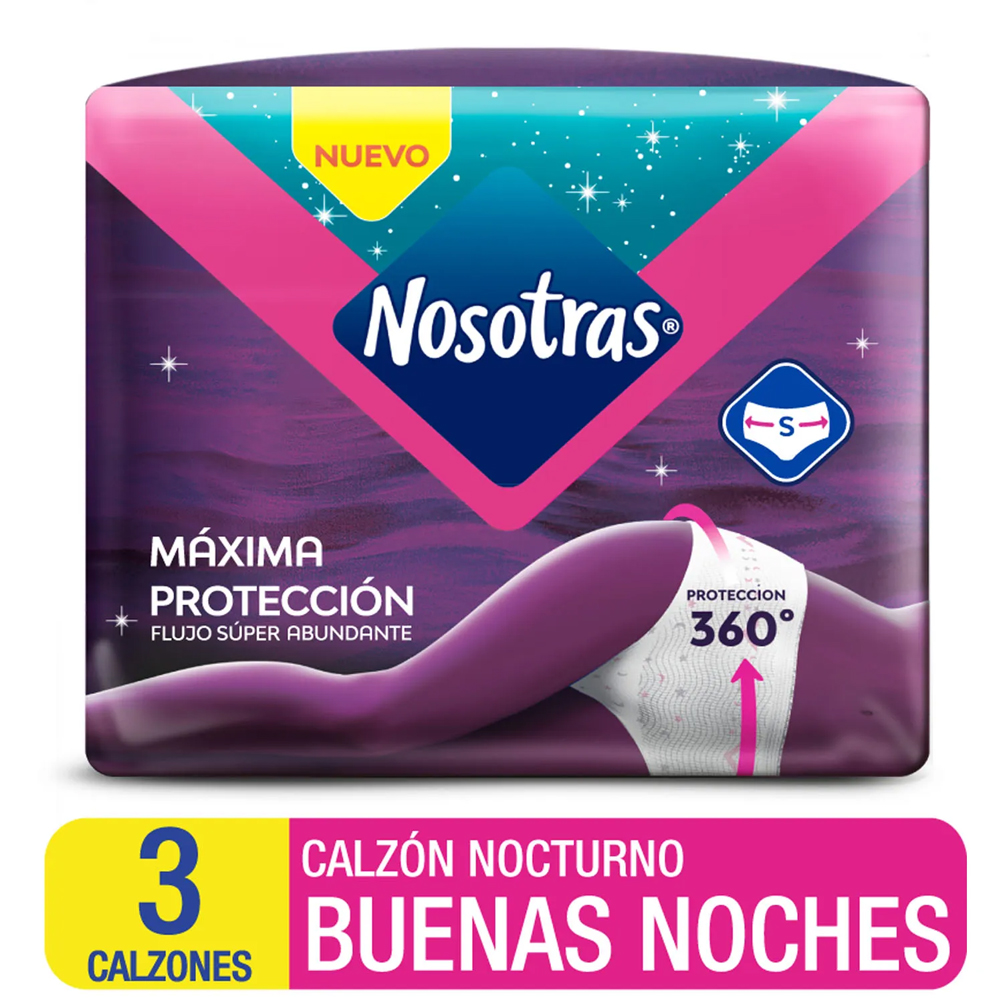Calzón Nocturno Nosotras Talla S 3 Un