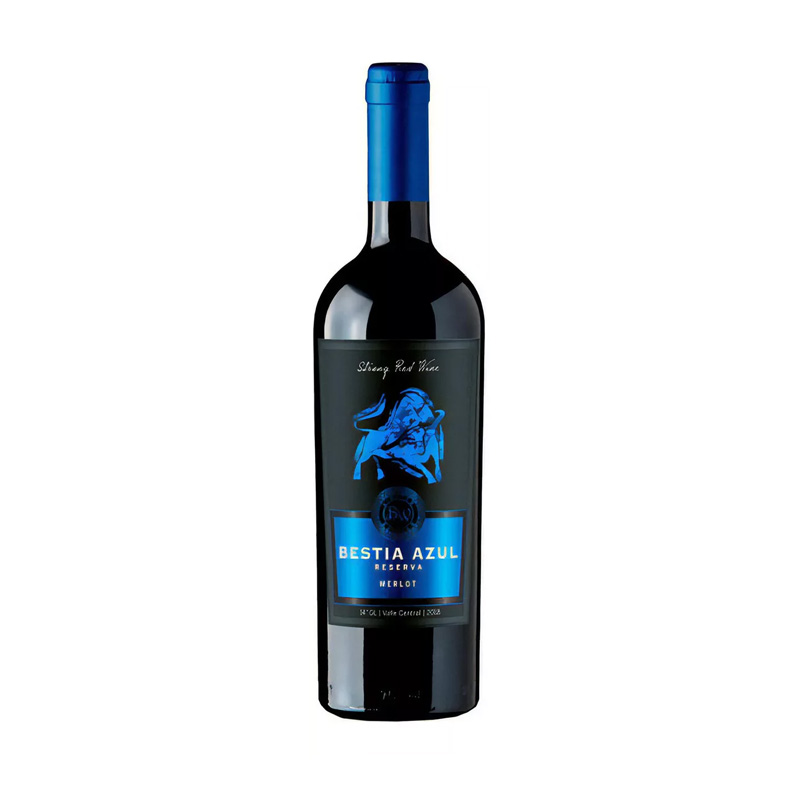 Vino Bestia Azul Rva Merlot 750 cc