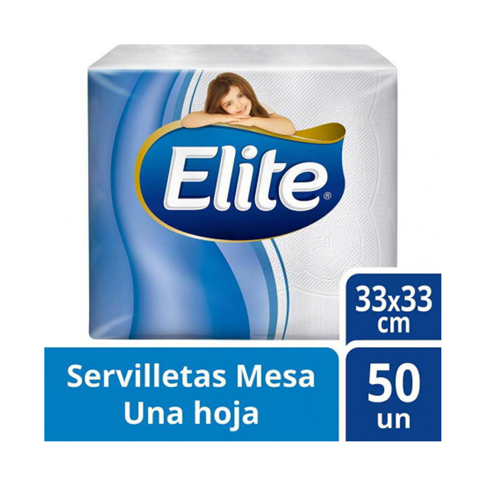 Servilleta Elite Mesa Blanca X 50 Und.