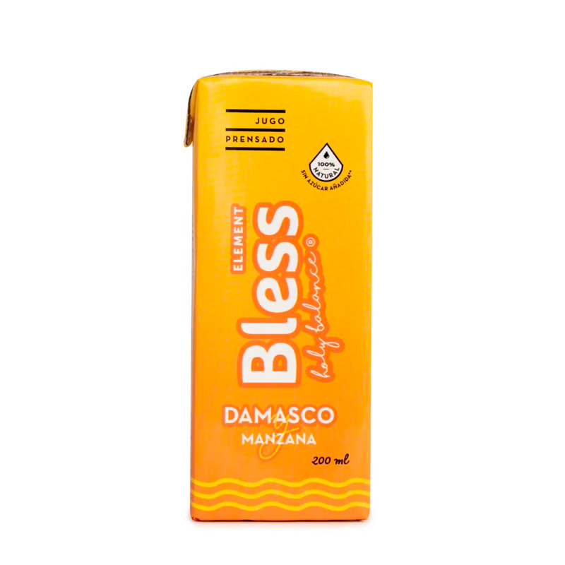 Jugo Bless Element Damasco Manzana 200 ml 