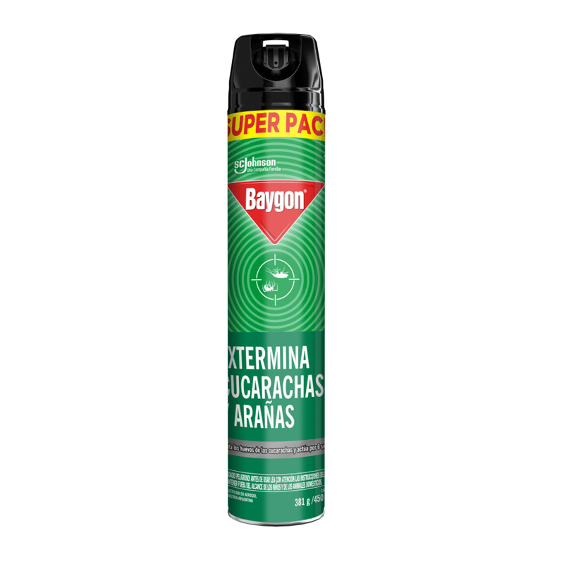 Insecticida Baygon Arañas y Cucarachas 450 ml