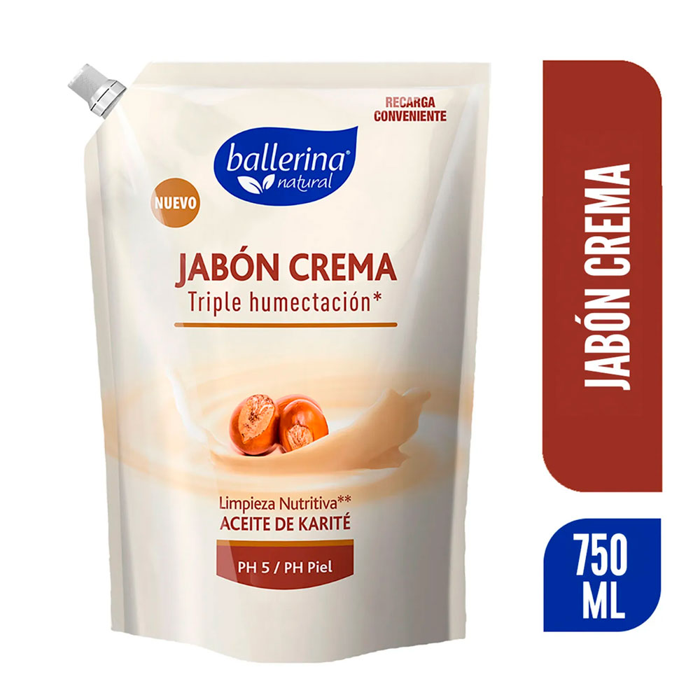 Jabón Ballerina Crema Karite Dp 750 Ml