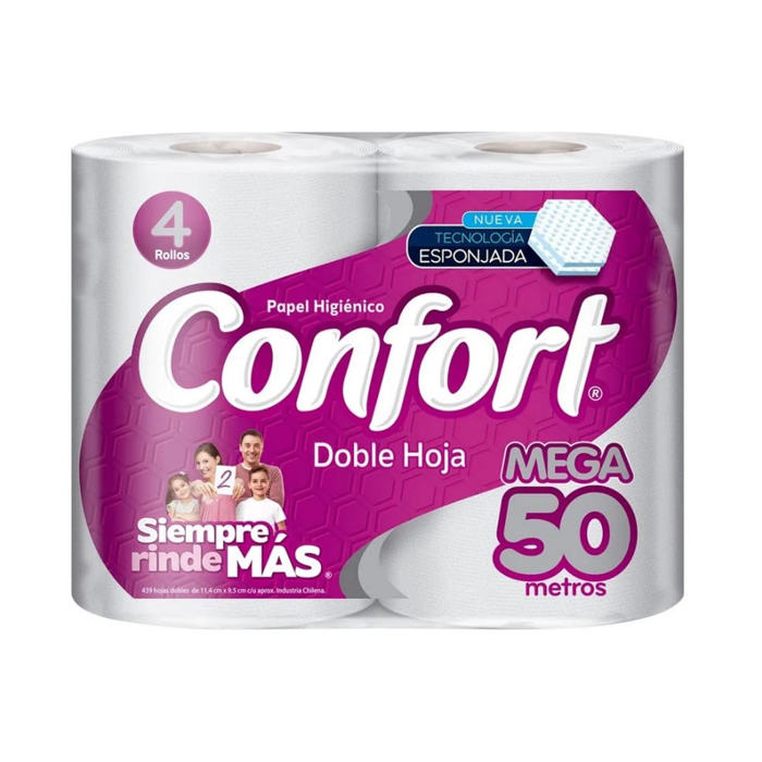 Papel Higiénico Confort Dh 4Rll 50Mts