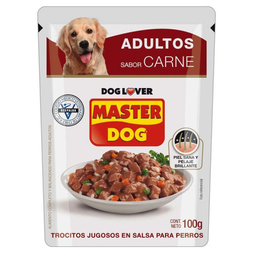 Master Dog Adulto Pouch Carne 100Grs