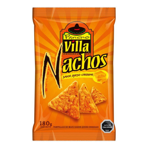 Nachos P Villa Cheddar 180 Grs