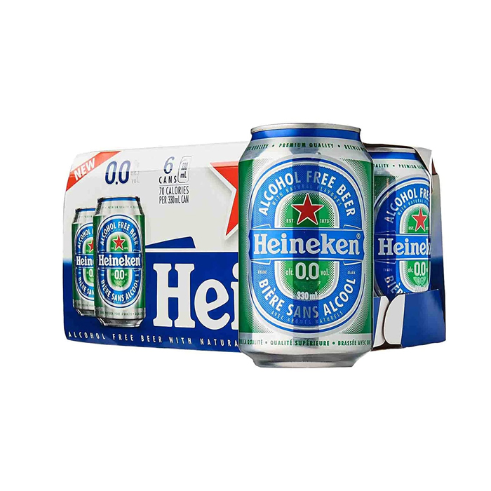 Cerveza Heineken 0 Alcohol Lata 6 X 350 Cc