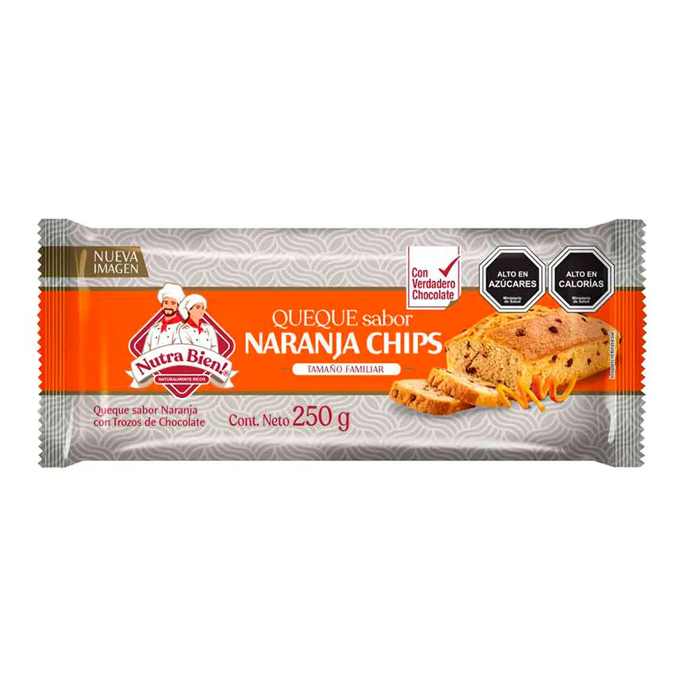 Queque Nutra Bien Naranja Prem 250 Gr