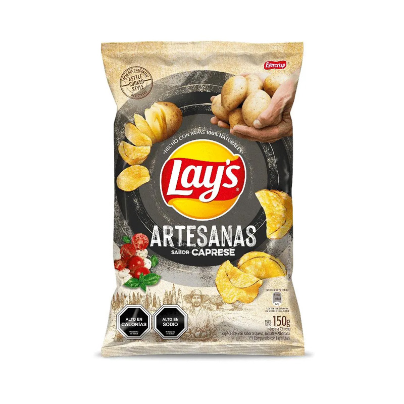 Papas Lays Artesana Caprese 150 grs