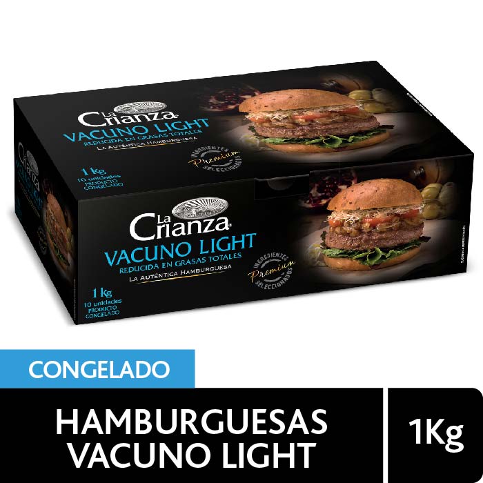 Estuche Hamburguesa La Crianza Premium Light 10 X 100 gr