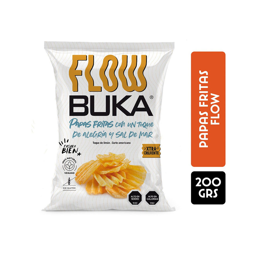 Papas Fritas Buka Flow Corte Americano 200 Gr