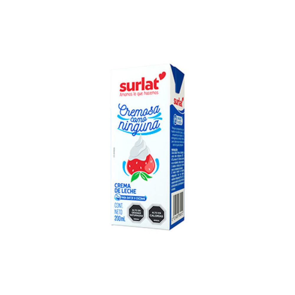 Crema De Leche Surlat 200 Ml