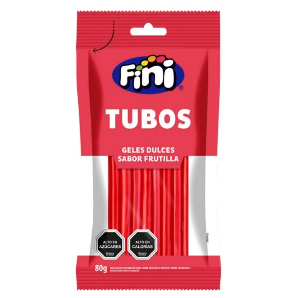 Gomita Fini Tubo Frutilla Dulce 80 Gr