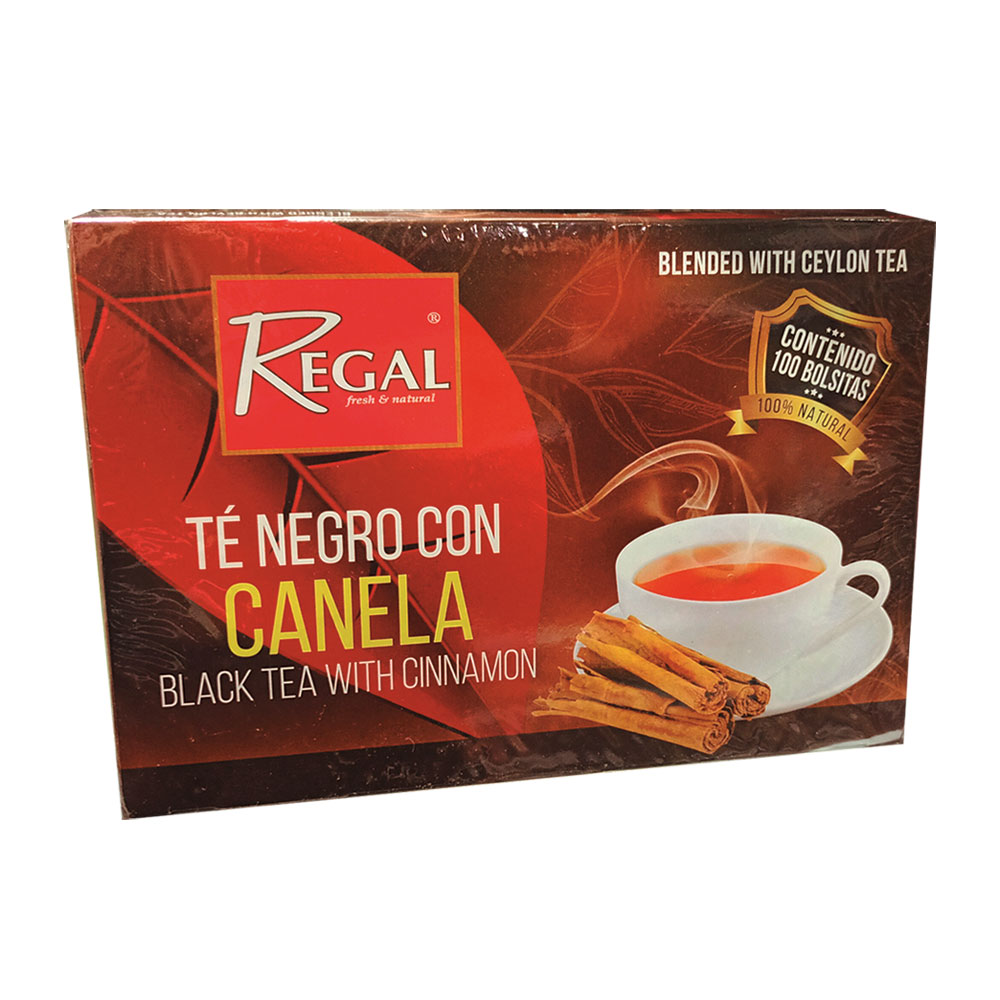 Té Negro Con Canela Ceylon Regal 100 Bls