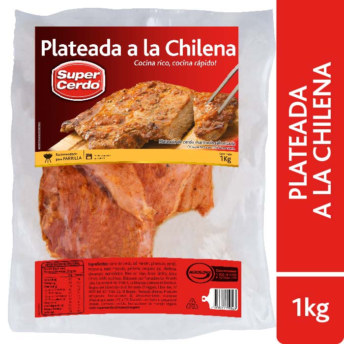 Plateada Chilena Super 700 Gr