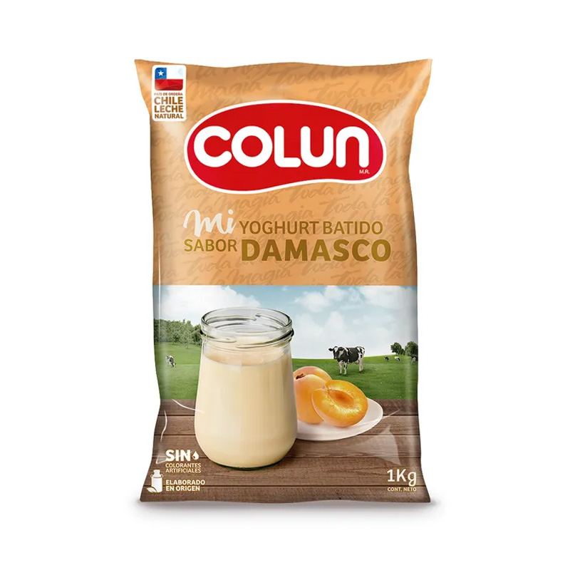 Yoghurt Colun Damasco Bolsa Kilo