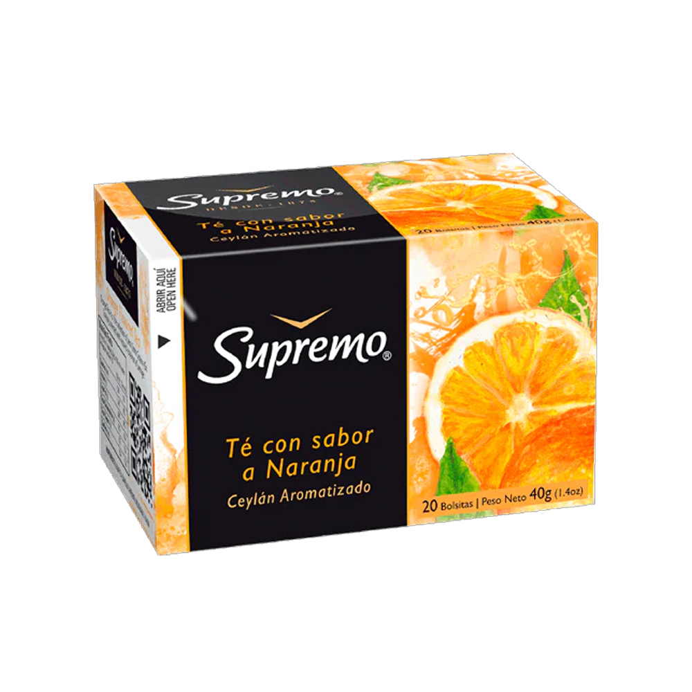Té Supremo Gourmet Naranja 20 Bls
