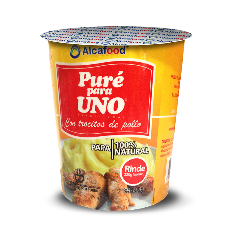 Puré Alcafood Tradicional con pollo para uno 47 gr