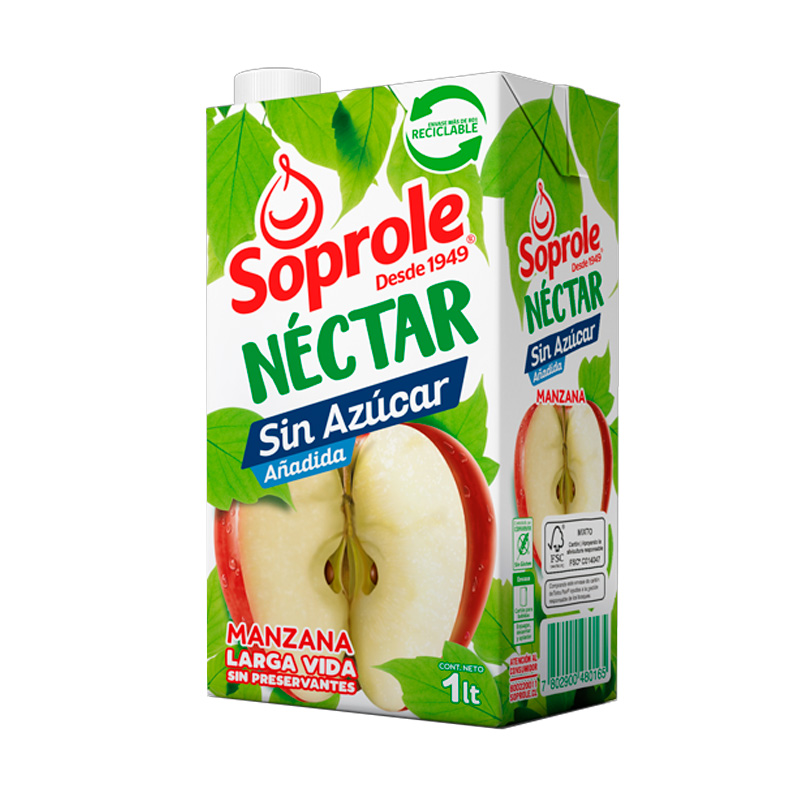 Néctar Soprole Manzana 1 Litro