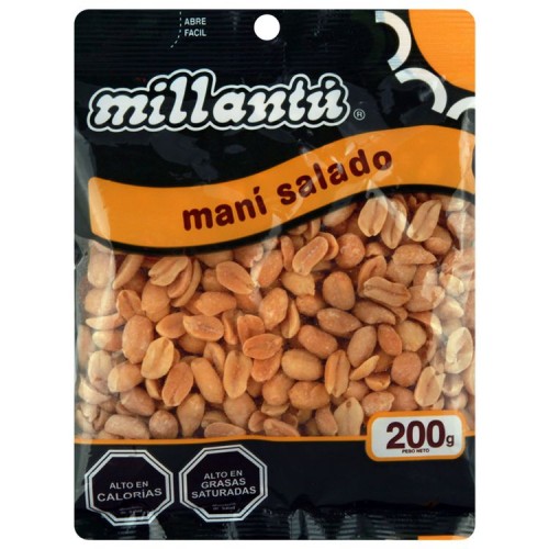 Maní Millantue Salado 200 Grs