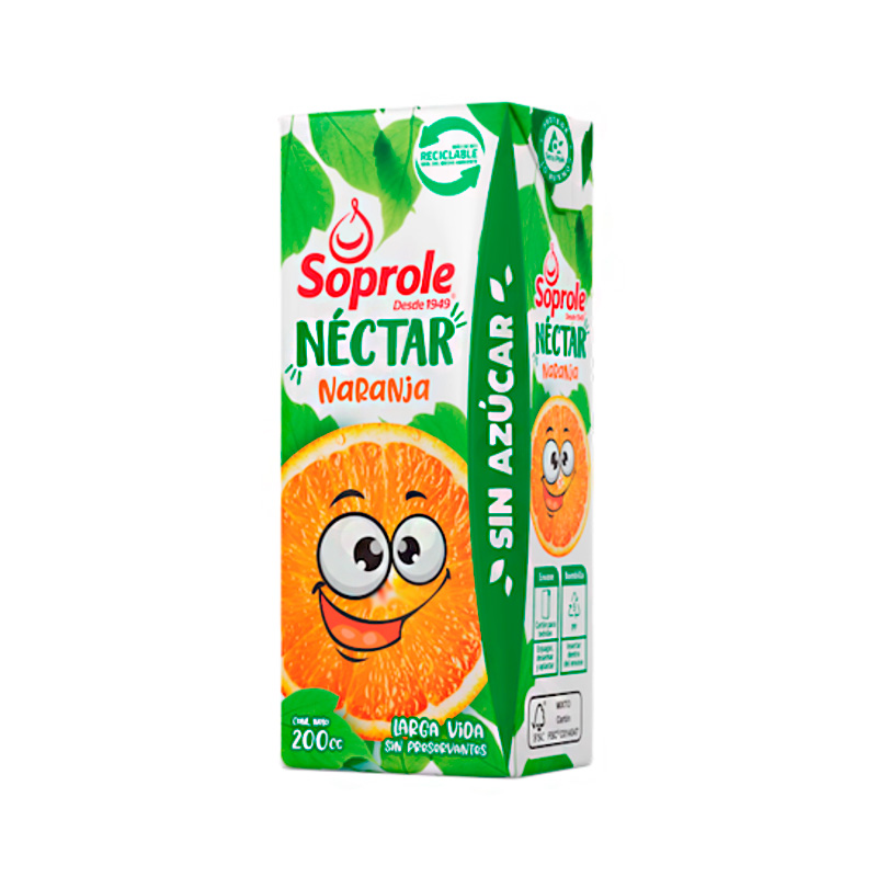 Néctar Soprole Naranja 200 ml