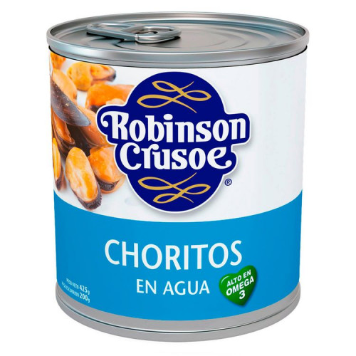 Chorito Robinson Crusoe Agua 425 Grs (200 Grs Drenado)