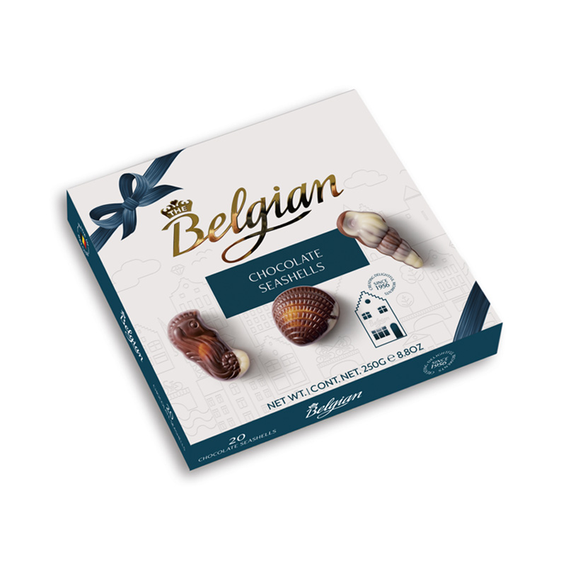 Chocolate Belgian Harvest Seashells 195 Grs