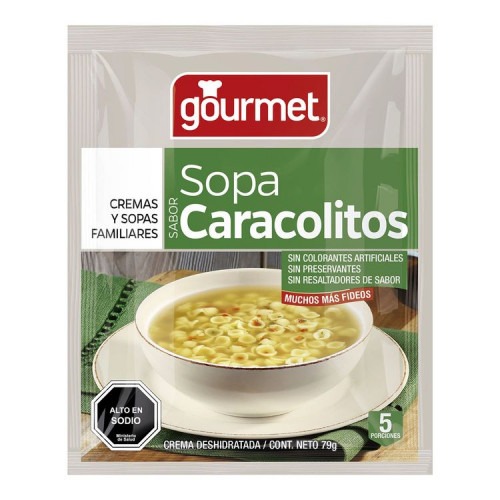 Sopa Gourmet Caracolitos 74 Grs