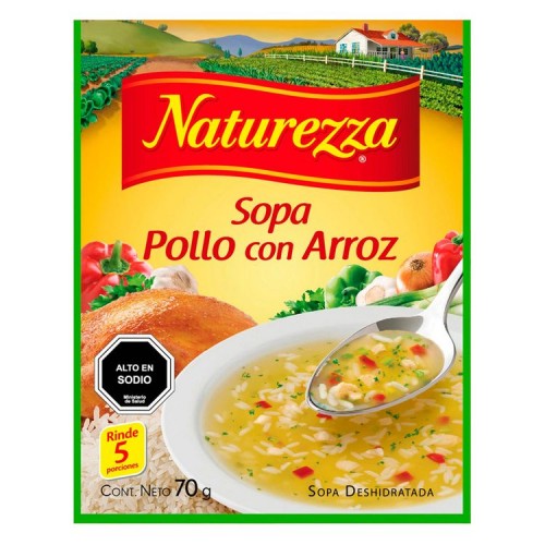 Sopa Naturezza Pollo Con Arroz 70 Grs